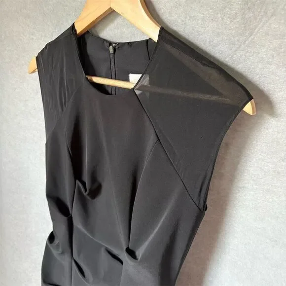 Nicole Miller Women's Black Sheath Dress Size 2 Above Knee Length Formal - Picture 4 of 8